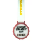 Médaille en verre avec cadre en bronze – Image 3